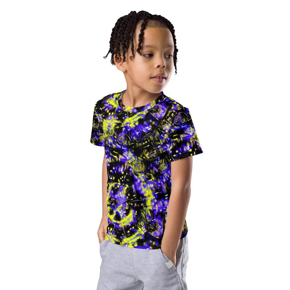 Acid Voltage on Kids Crew Neck T-Shirt — Left Front