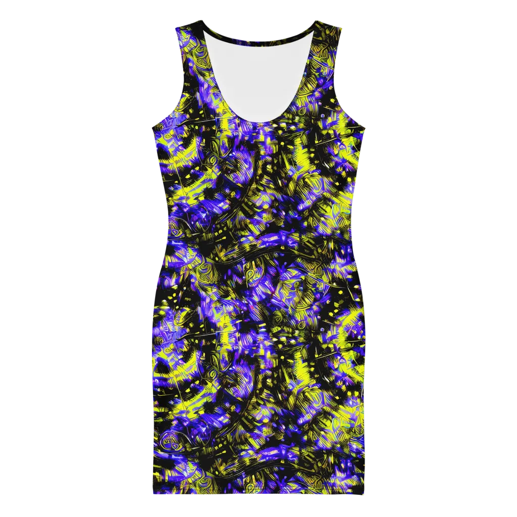 Acid Voltage on Bodycon Dress — Front
