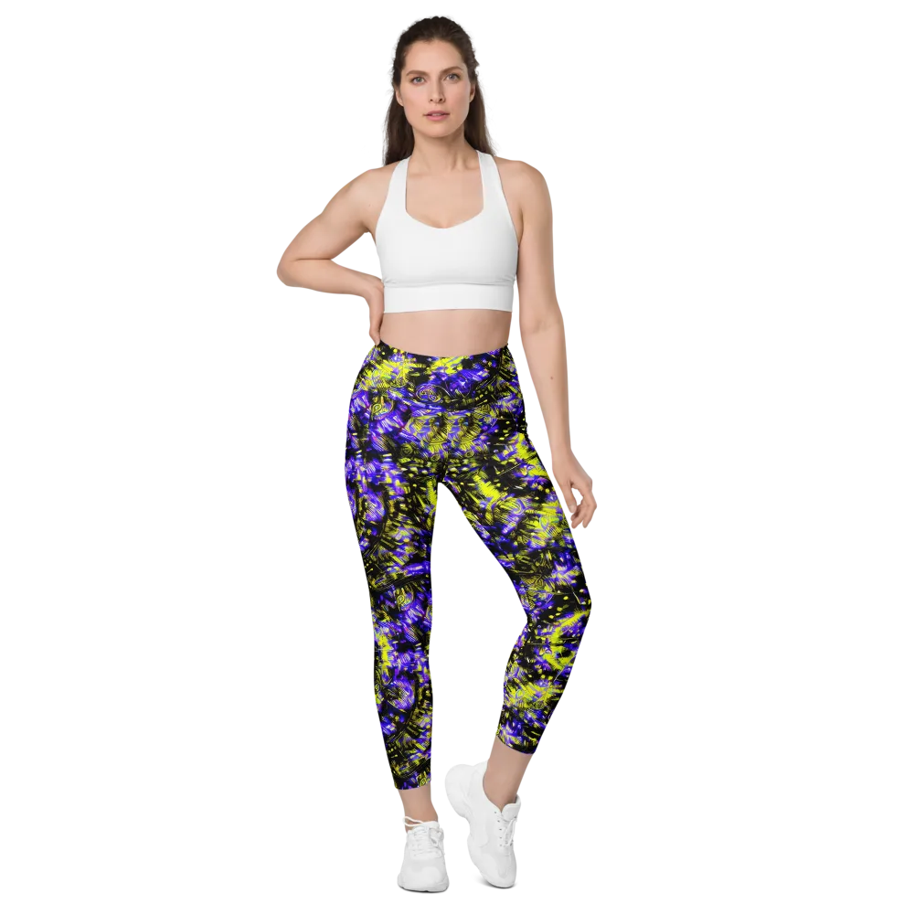 Acid Voltage on Leggings with Pockets — Front