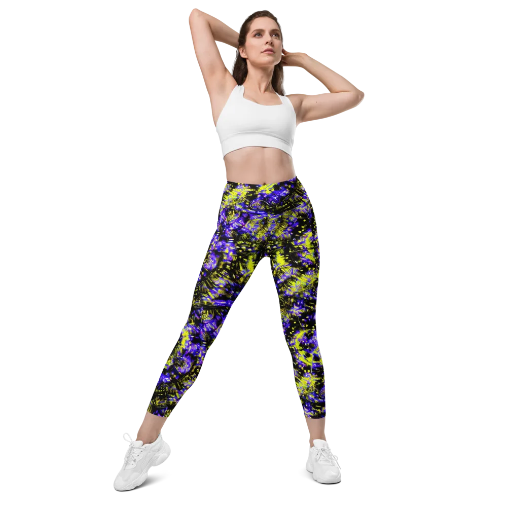 Acid Voltage on Leggings with Pockets — Front