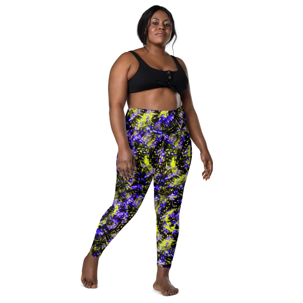 Acid Voltage on Leggings with Pockets — Front