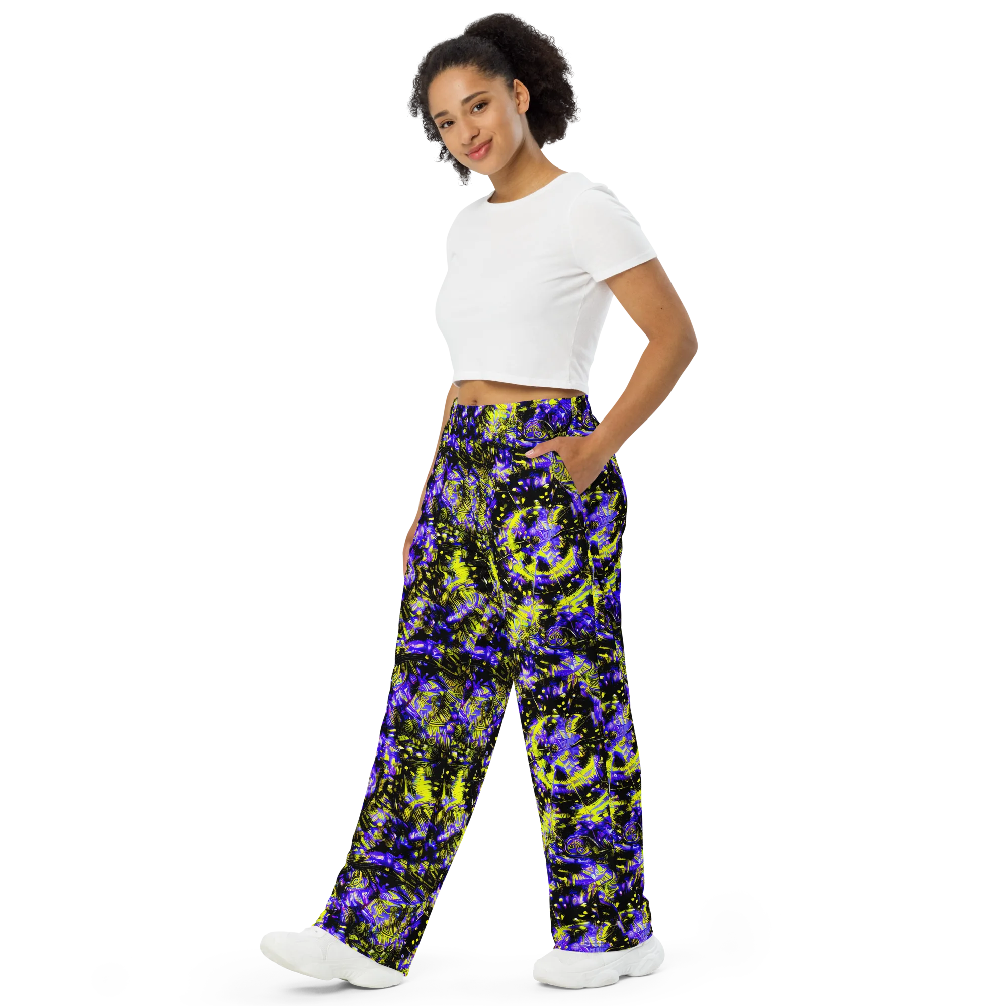 Acid Voltage on Wide-Leg Pants — Left Front