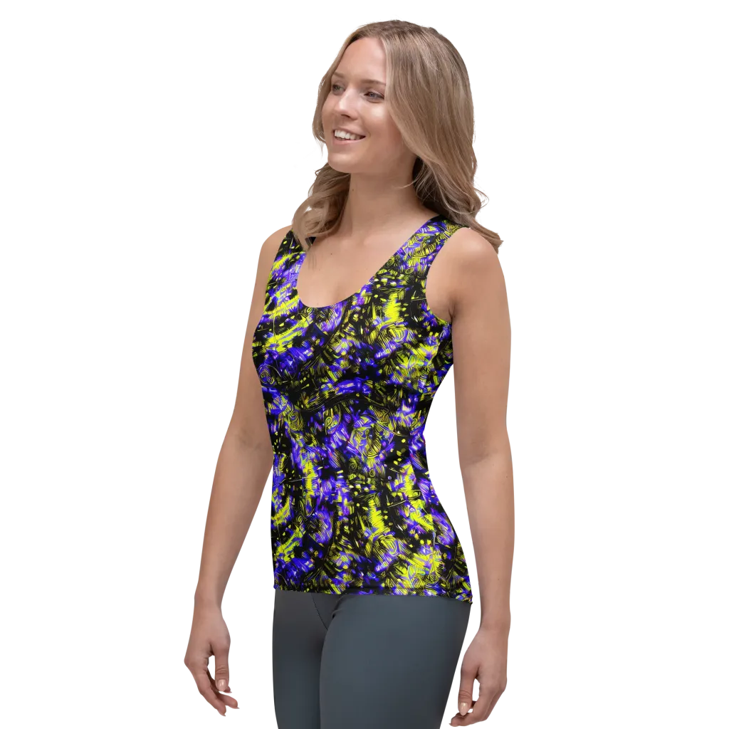 Acid Voltage on Women's Tank Top — Left Front