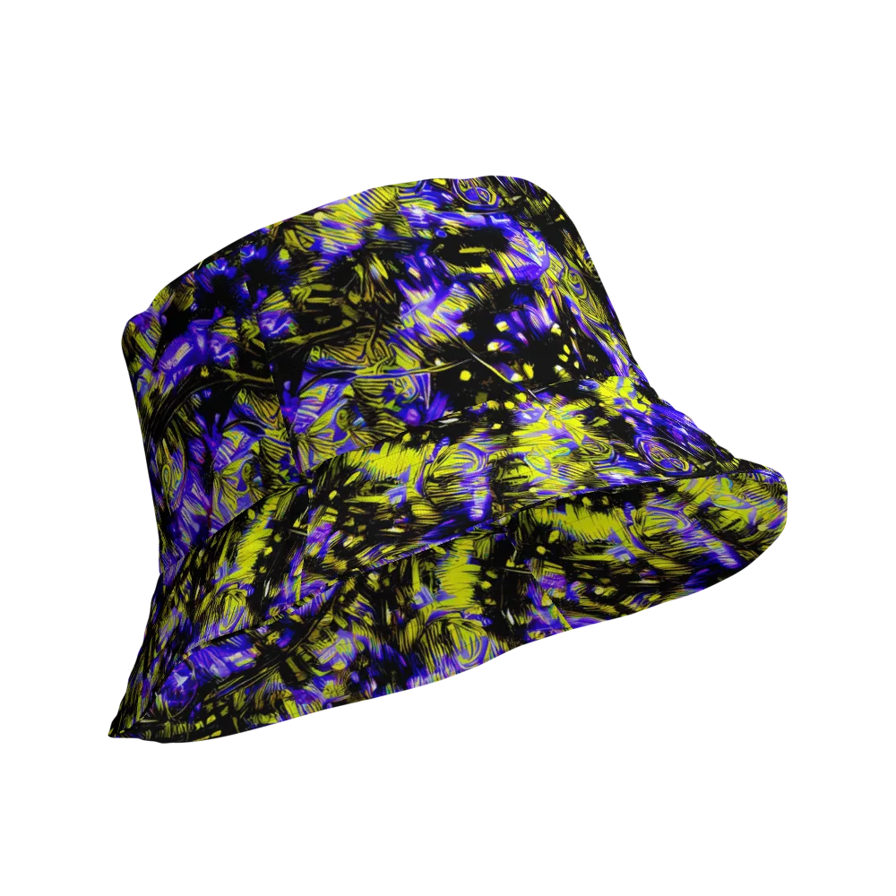 Acid Voltage on Reversible Bucket Hat — Product details Outside