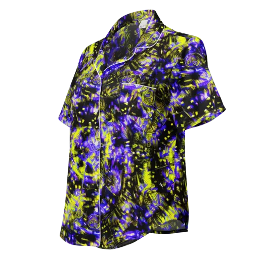 Acid Voltage on a Women's Short Sleeve Pajama Top