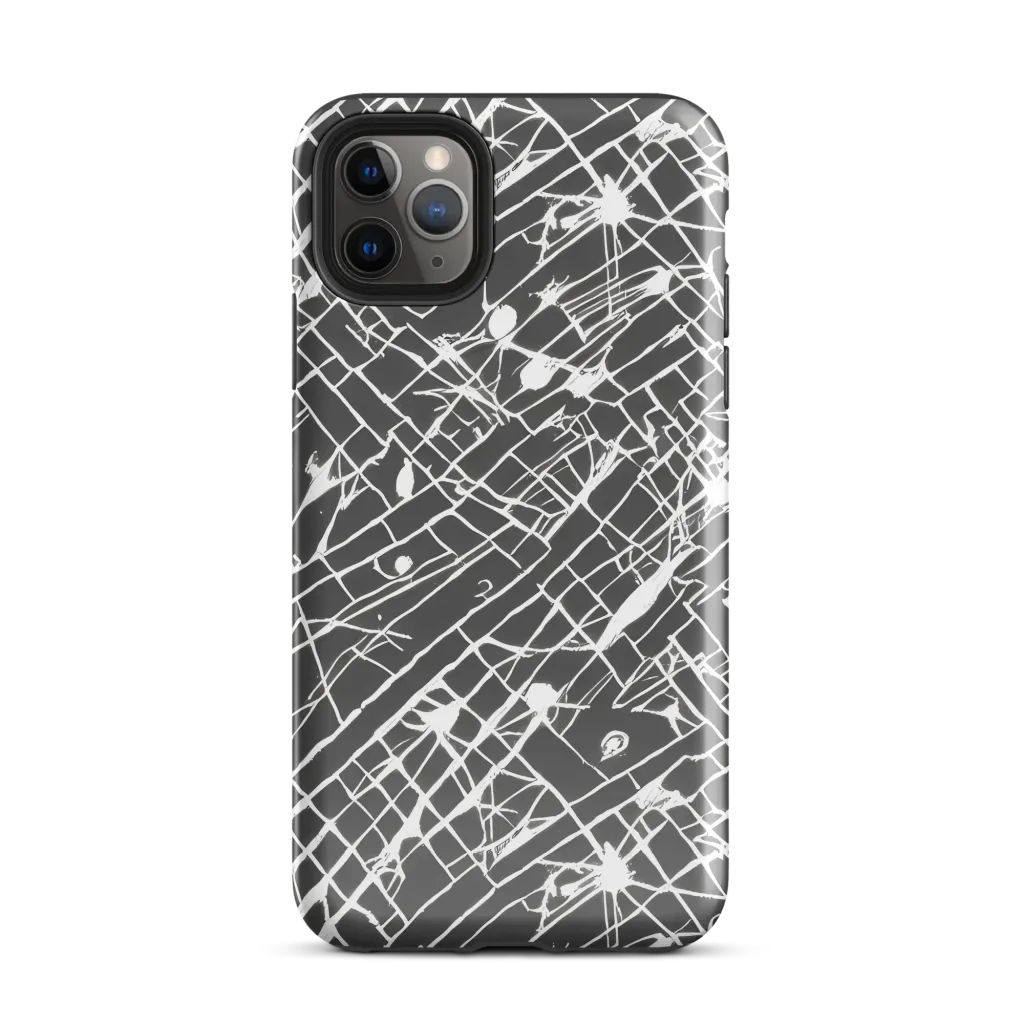 Ink Grid on Tough Case for iPhone® — Front