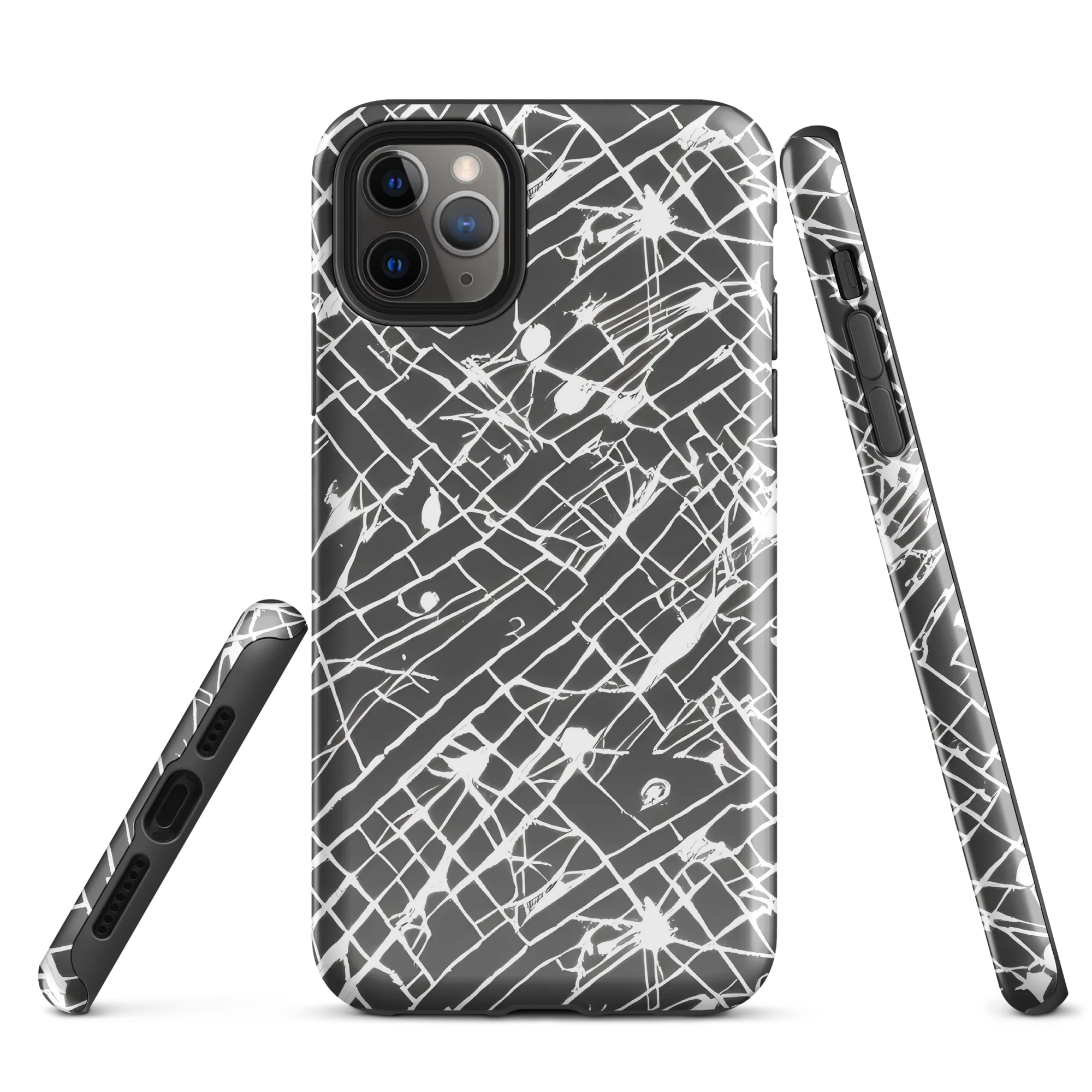 Ink Grid on Tough Case for iPhone® — Front