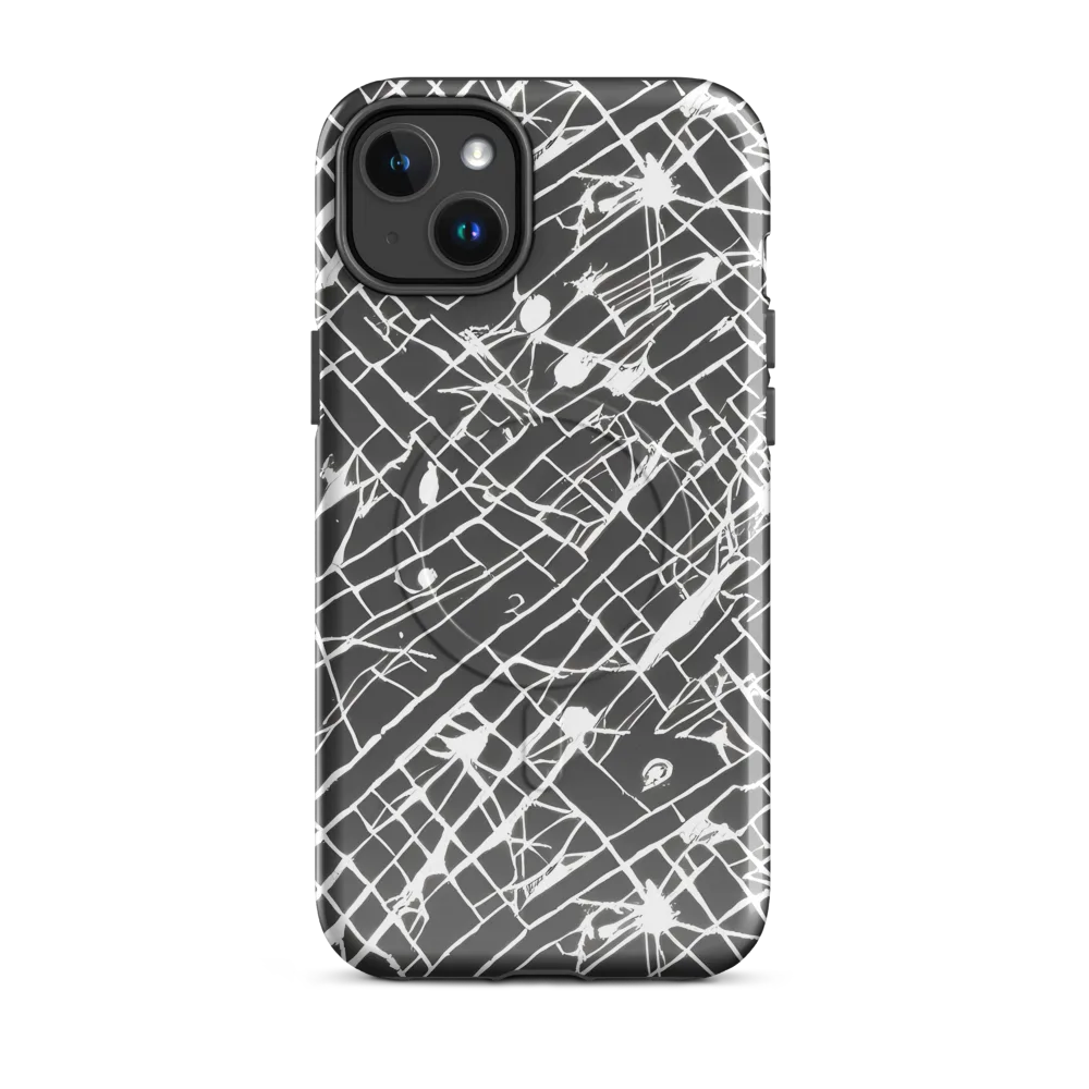 Ink Grid on MagSafe Tough Case for iPhone® — Front