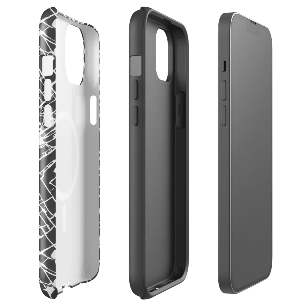 Ink Grid on MagSafe Tough Case for iPhone® — Front