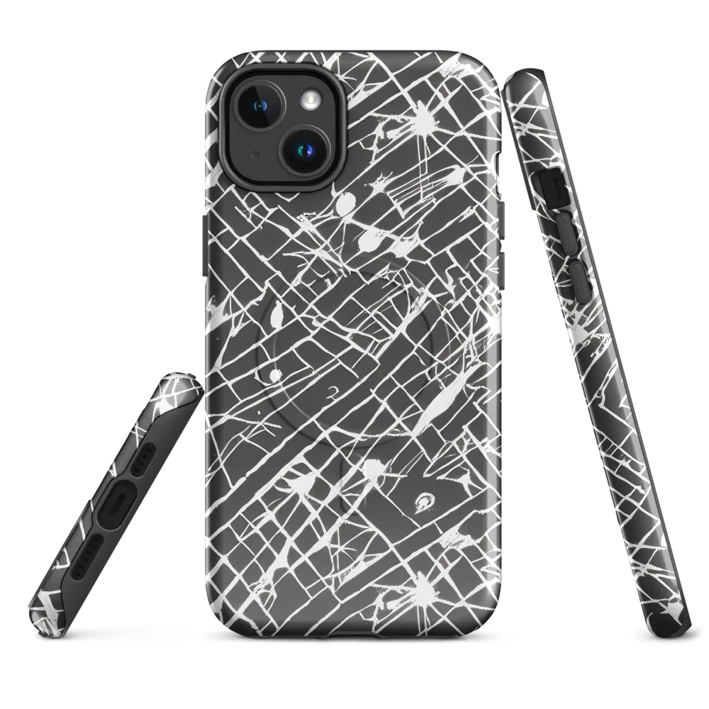 Ink Grid on MagSafe Tough Case for iPhone® — Front