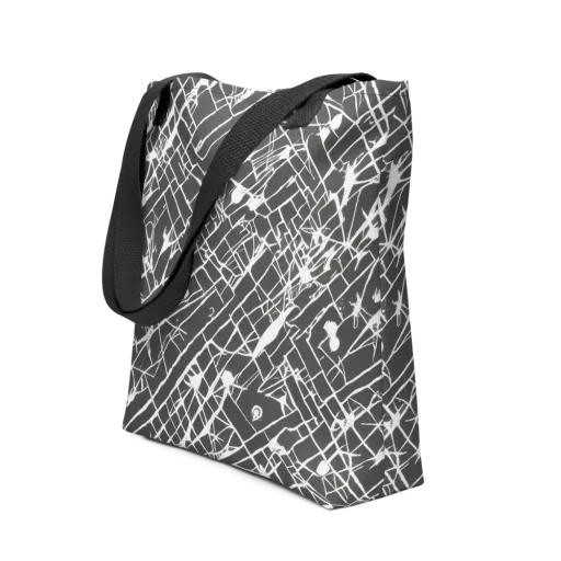 Ink Grid on a Tote Bag