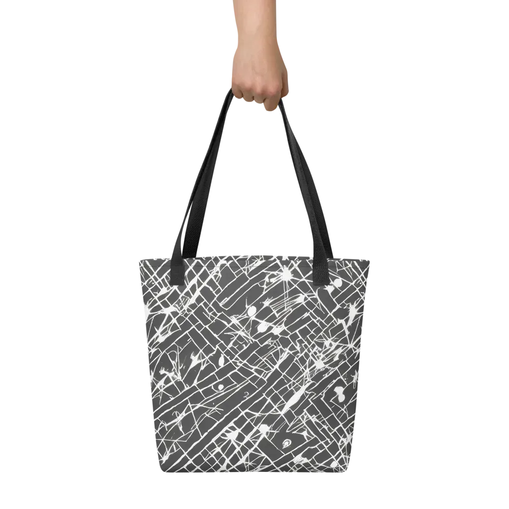 Ink Grid on Tote Bag — Front
