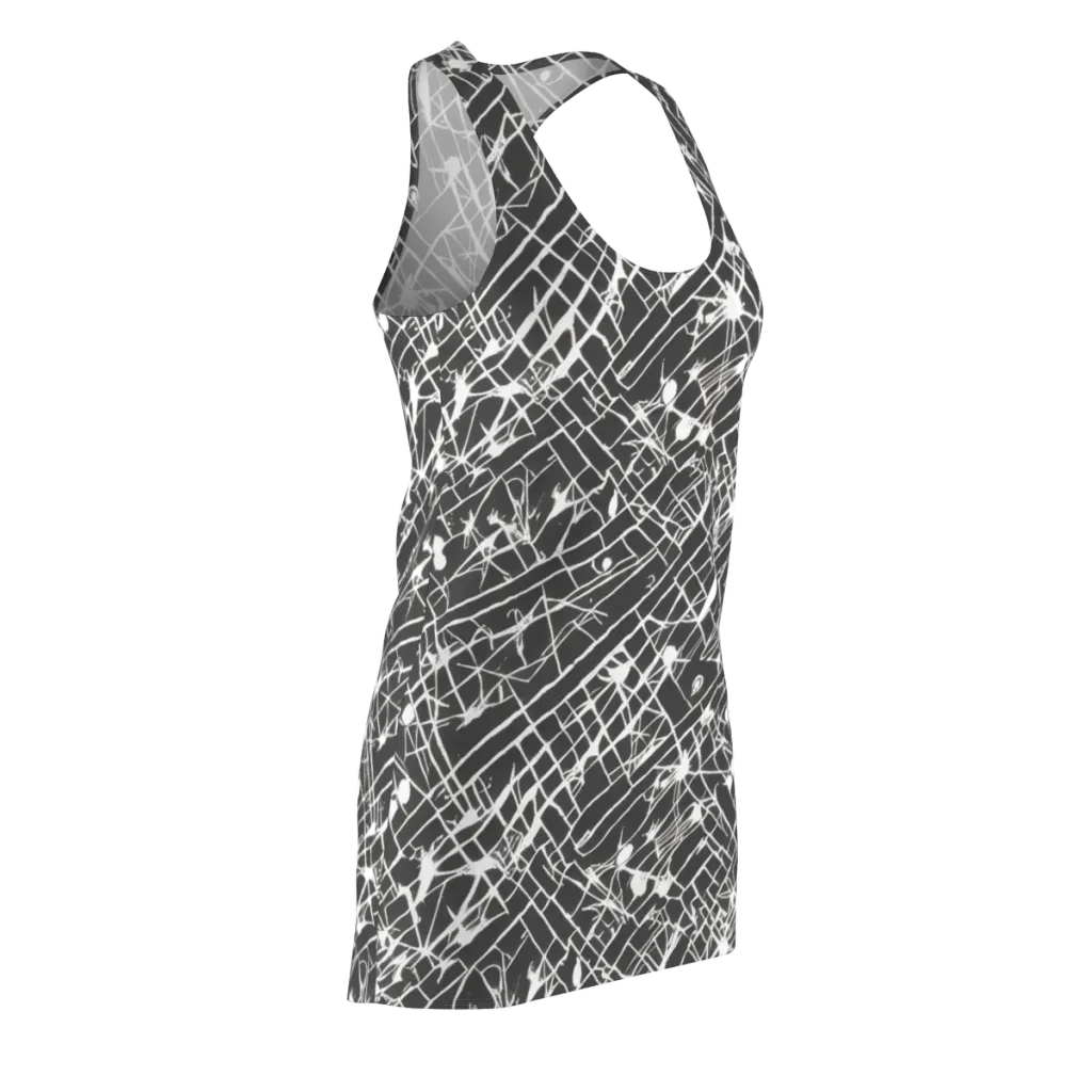 Ink Grid on Racerback Dress — Front Side