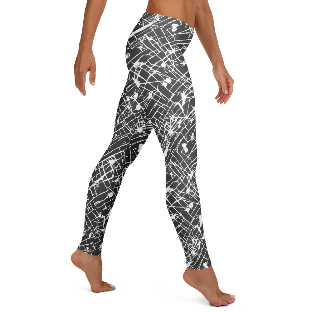 Ink Grid on Leggings — Right