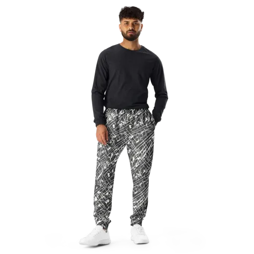 Ink Grid on a Men's Joggers
