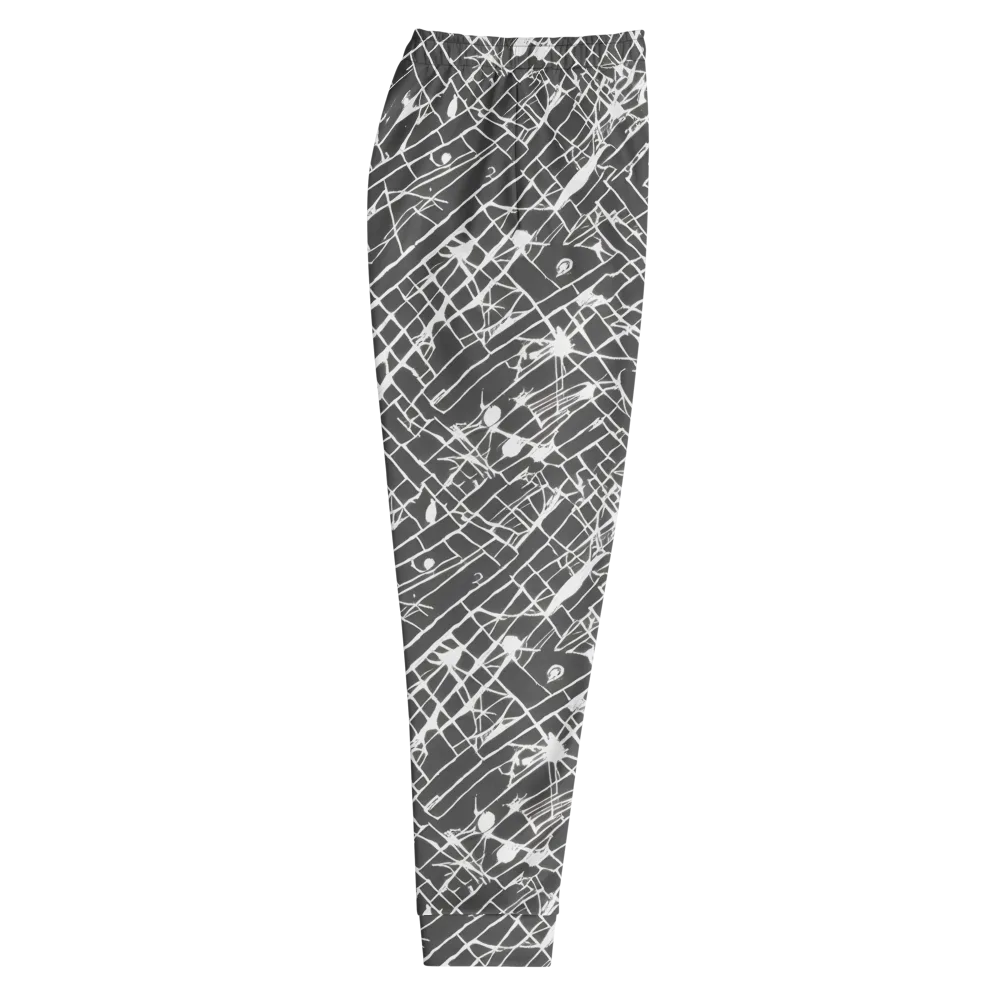 Ink Grid on Men's Joggers — Right