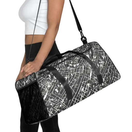 Ink Grid on a Duffle Bag