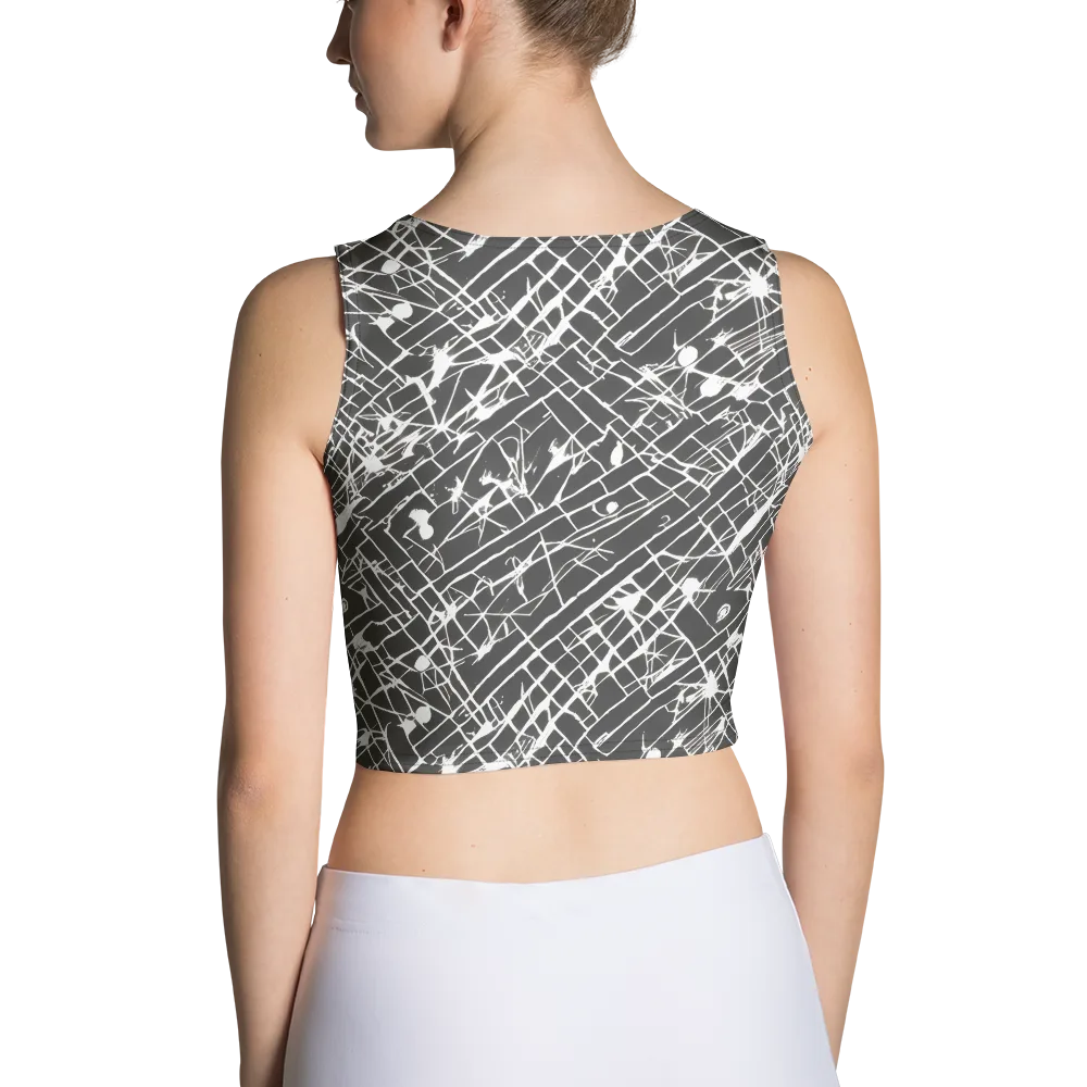 Ink Grid on Crop Top — Back