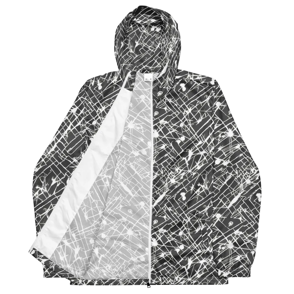 Ink Grid on Men's Windbreaker — Front