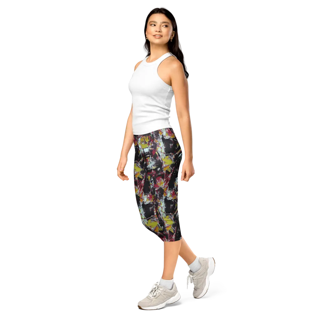 Rebel Spectrum on Capri Leggings — Left Front
