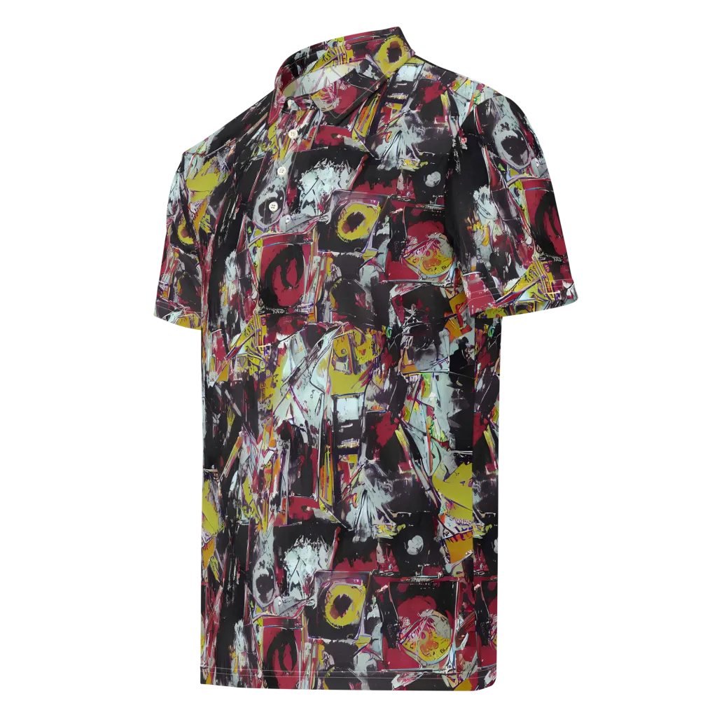 Rebel Spectrum on Men's Slim Fit Polo Shirt — Left Front
