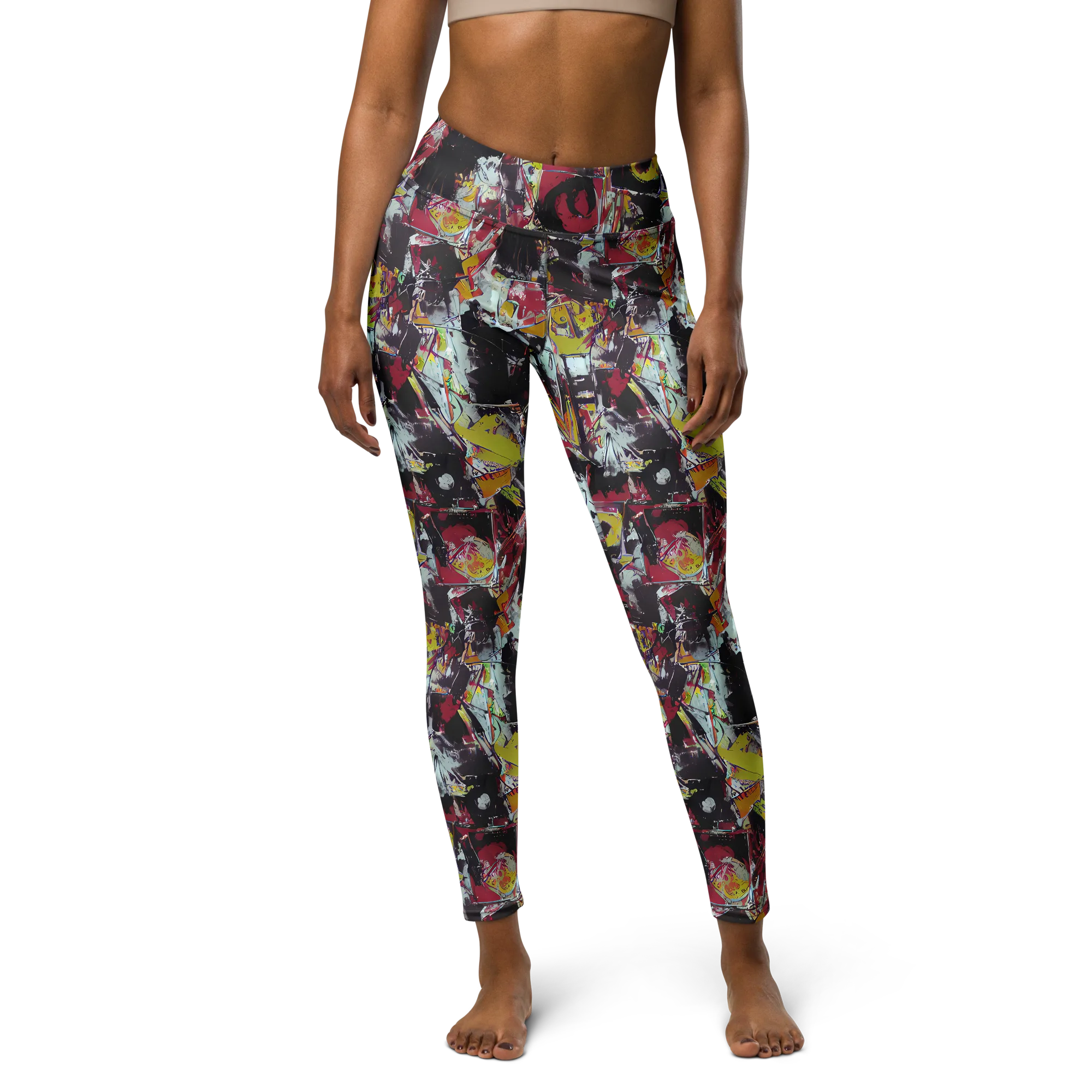 Rebel Spectrum on Yoga Leggings — Front