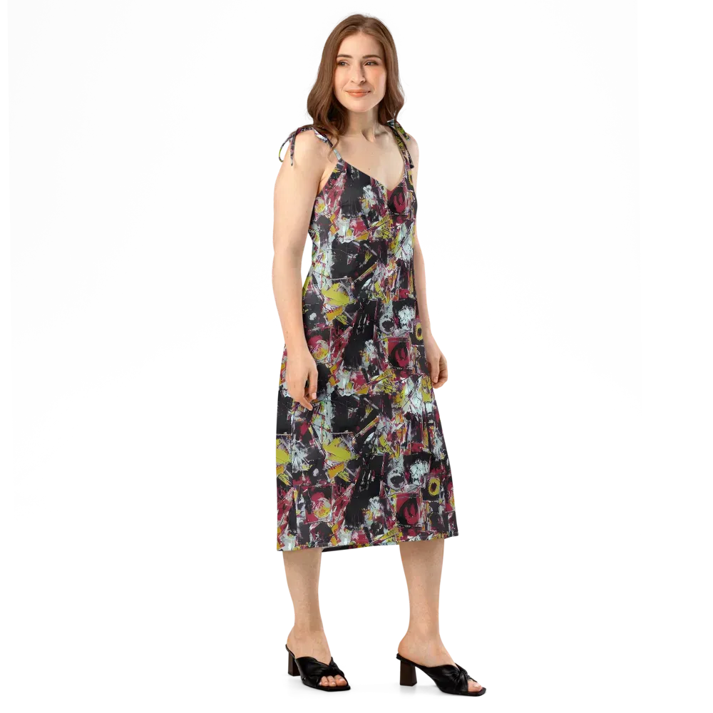Rebel Spectrum on Slip Dress — Right Front