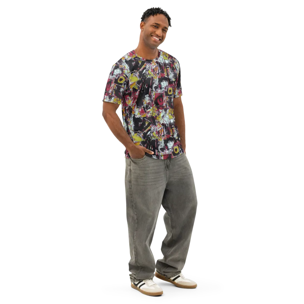 Rebel Spectrum on Men's Cotton Crew Neck T-Shirt — Right Front