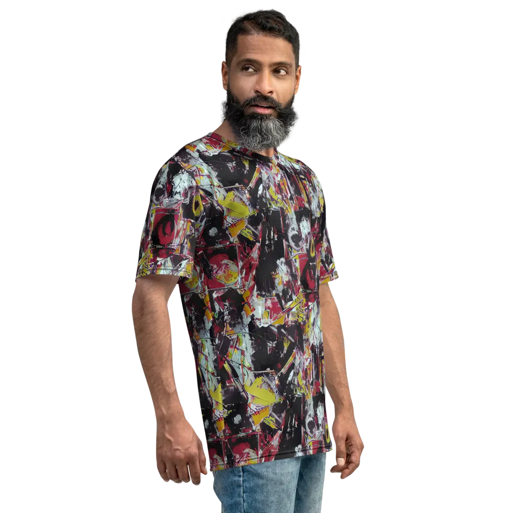 Rebel Spectrum on Men's Crew Neck T-Shirt — Right
