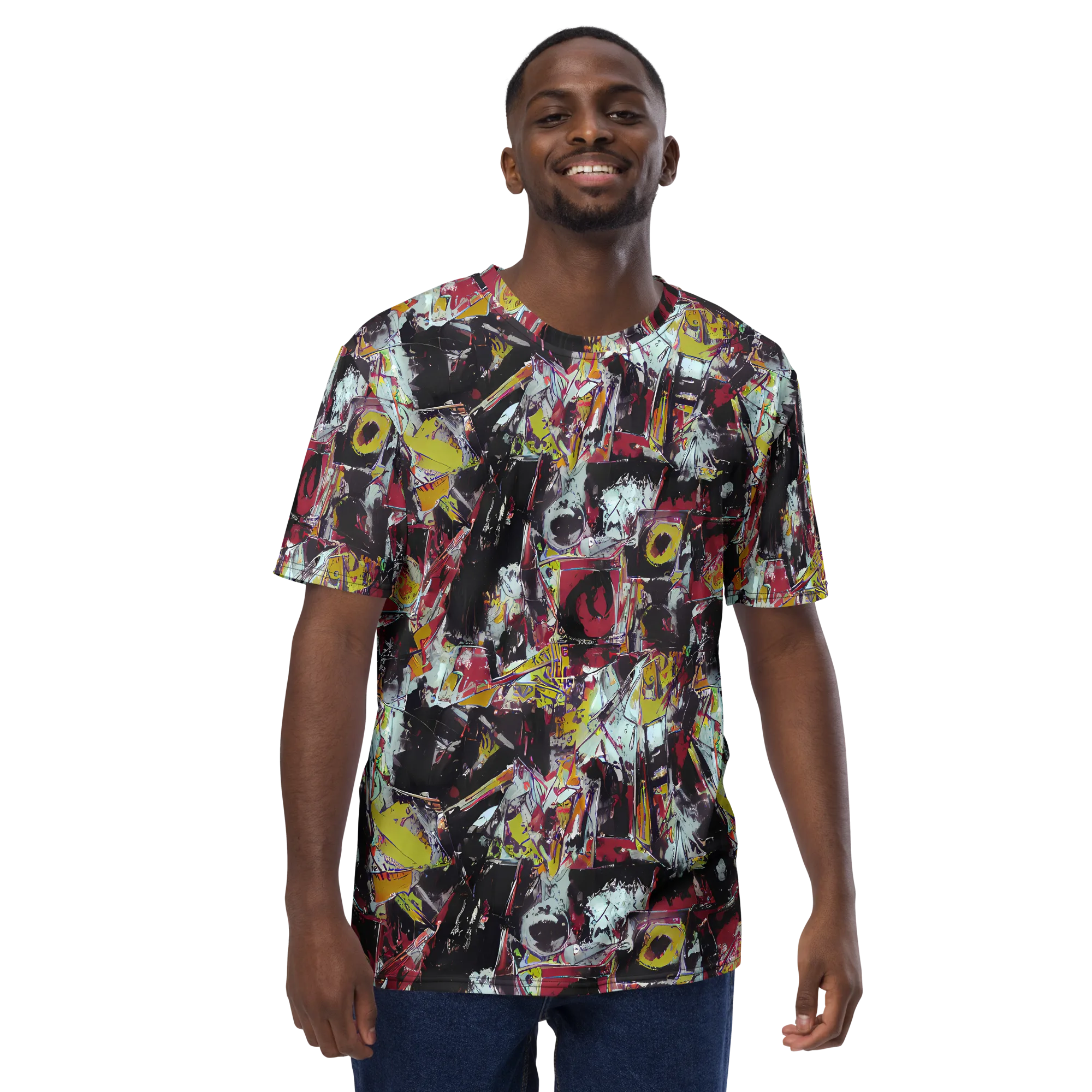 Rebel Spectrum on Men's Crew Neck T-Shirt — Front