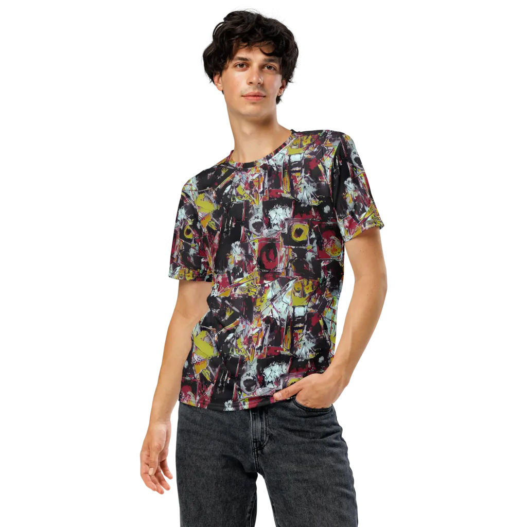 Rebel Spectrum on Men's Crew Neck T-Shirt — Front