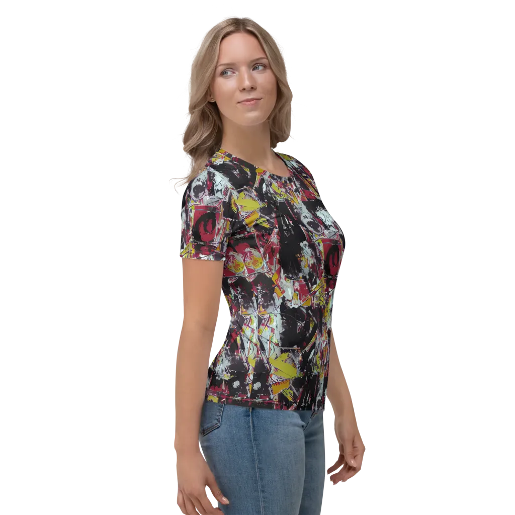 Rebel Spectrum on Women's Crew Neck T-Shirt — Right