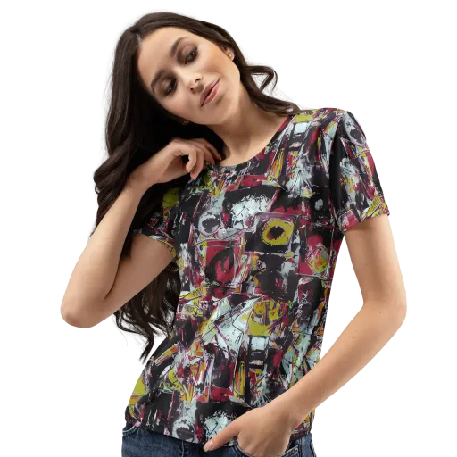 Rebel Spectrum on a Women's Crew Neck T-Shirt