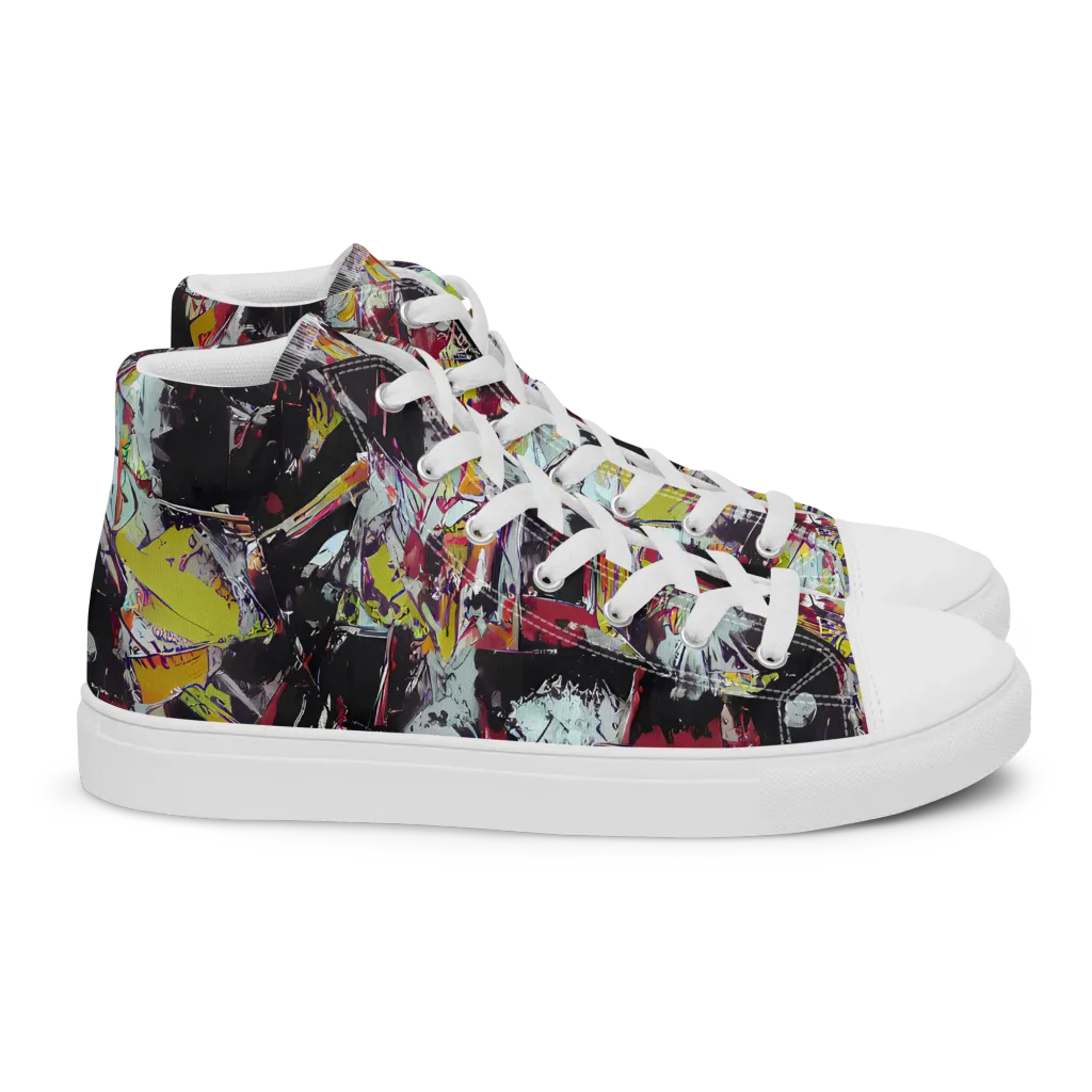 Rebel Spectrum on Women's High Top Canvas Shoes — Right