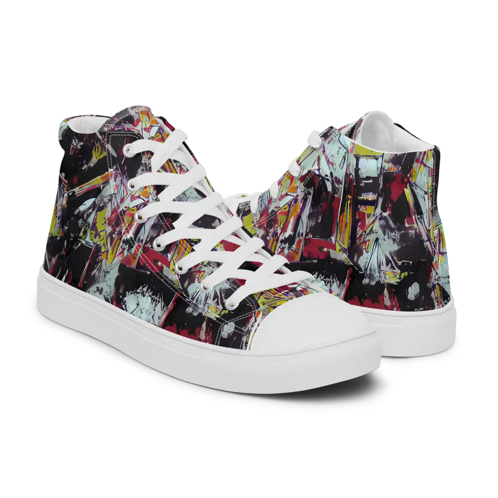Rebel Spectrum on Women's High Top Canvas Shoes — Right