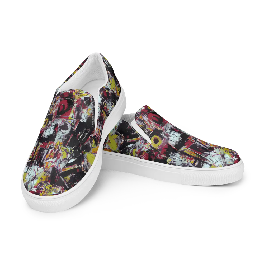 Rebel Spectrum on Men's Slip-On Canvas Shoes — Left Front
