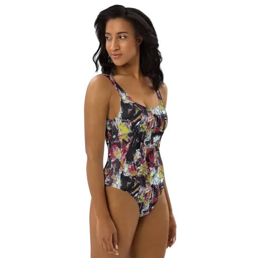 Rebel Spectrum on a One-Piece Swimsuit