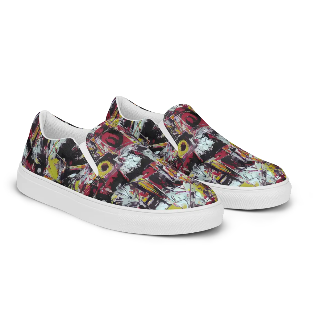 Rebel Spectrum on Women's Slip-On Canvas Shoes — Right Front