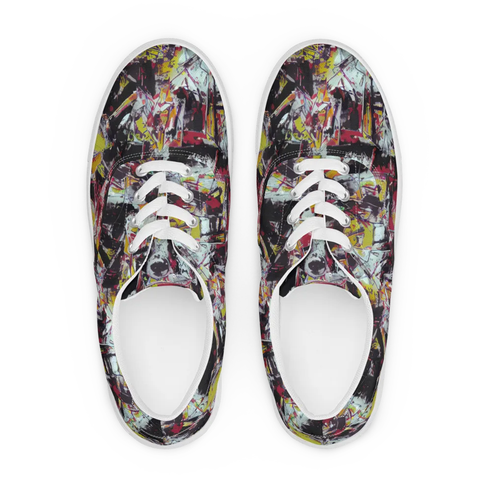 Rebel Spectrum on Men's Lace-Up Canvas Shoes — Front