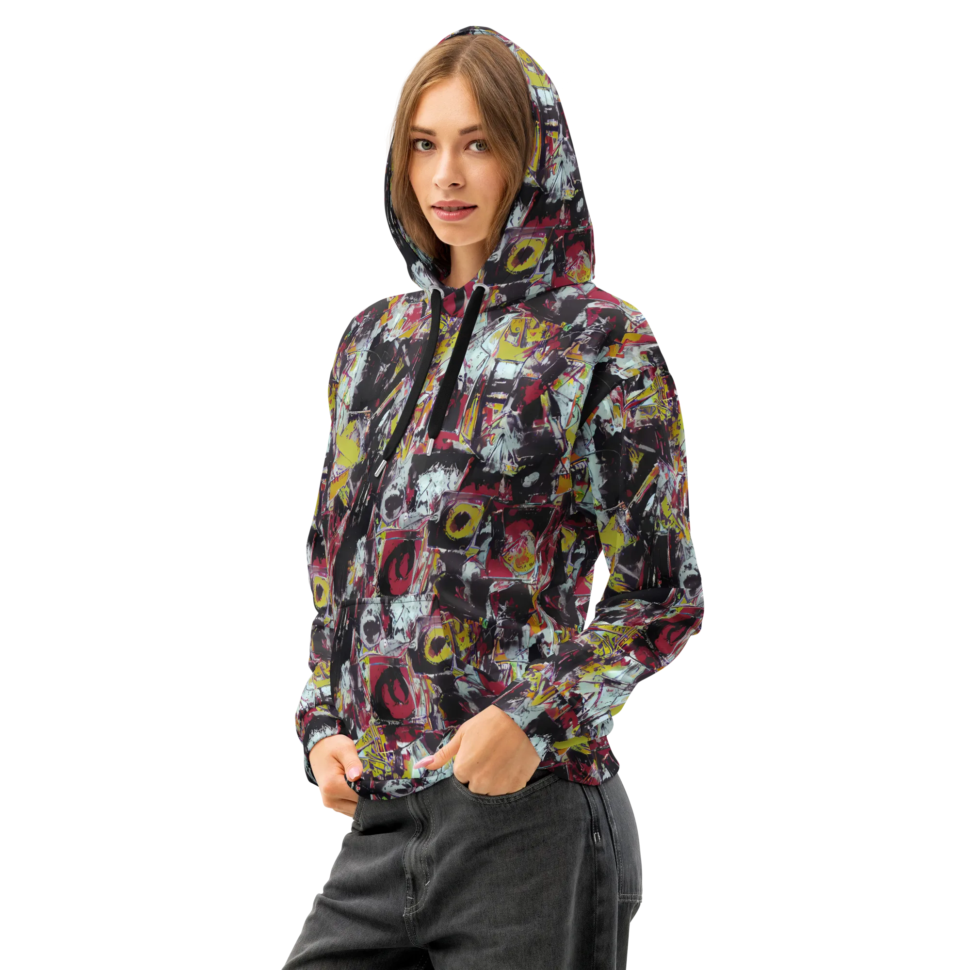 Rebel Spectrum on Cotton Hoodie — Left Front