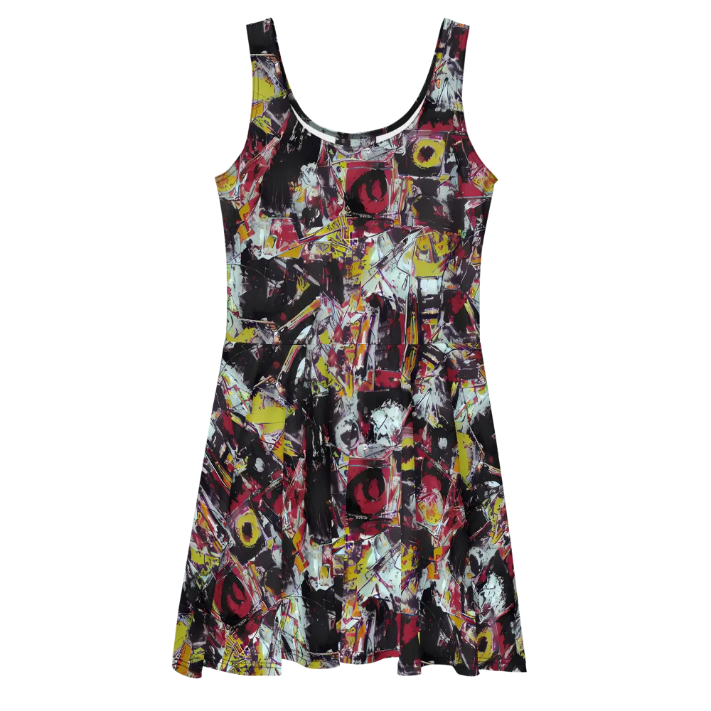 Rebel Spectrum on Skater Dress — Front