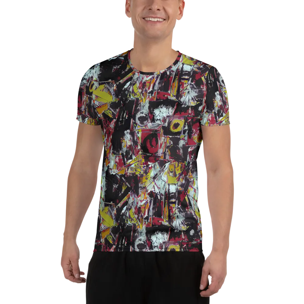Rebel Spectrum on Men's Athletic T-Shirt — Front