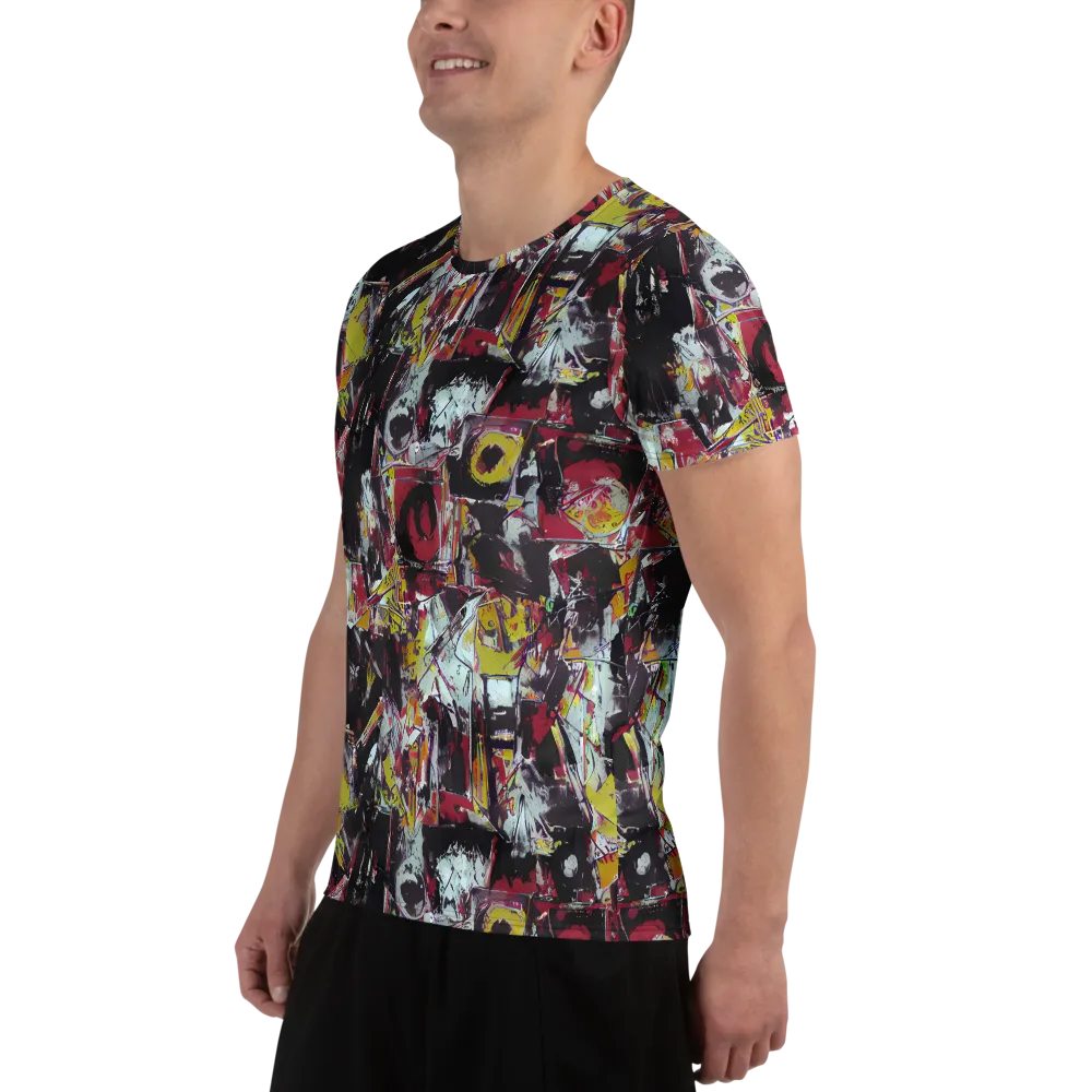 Rebel Spectrum on Men's Athletic T-Shirt — Left
