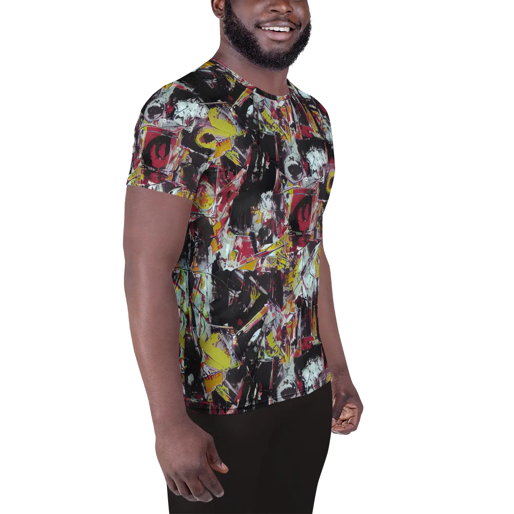 Rebel Spectrum on Men's Athletic T-Shirt — Right