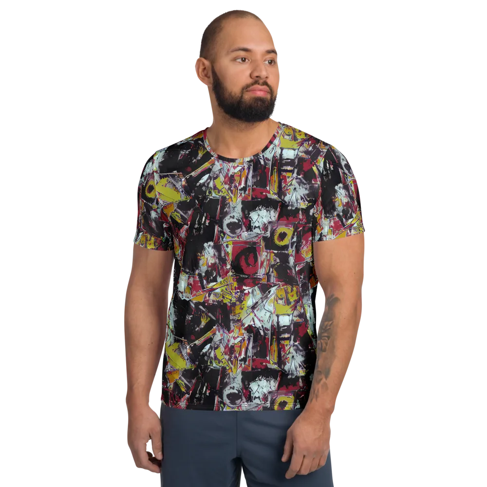 Rebel Spectrum on Men's Athletic T-Shirt — Front
