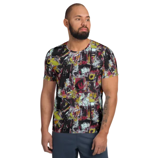 Rebel Spectrum on a Men's Athletic T-Shirt