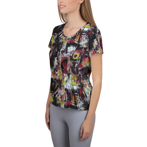 Rebel Spectrum on a Women's Athletic T-Shirt