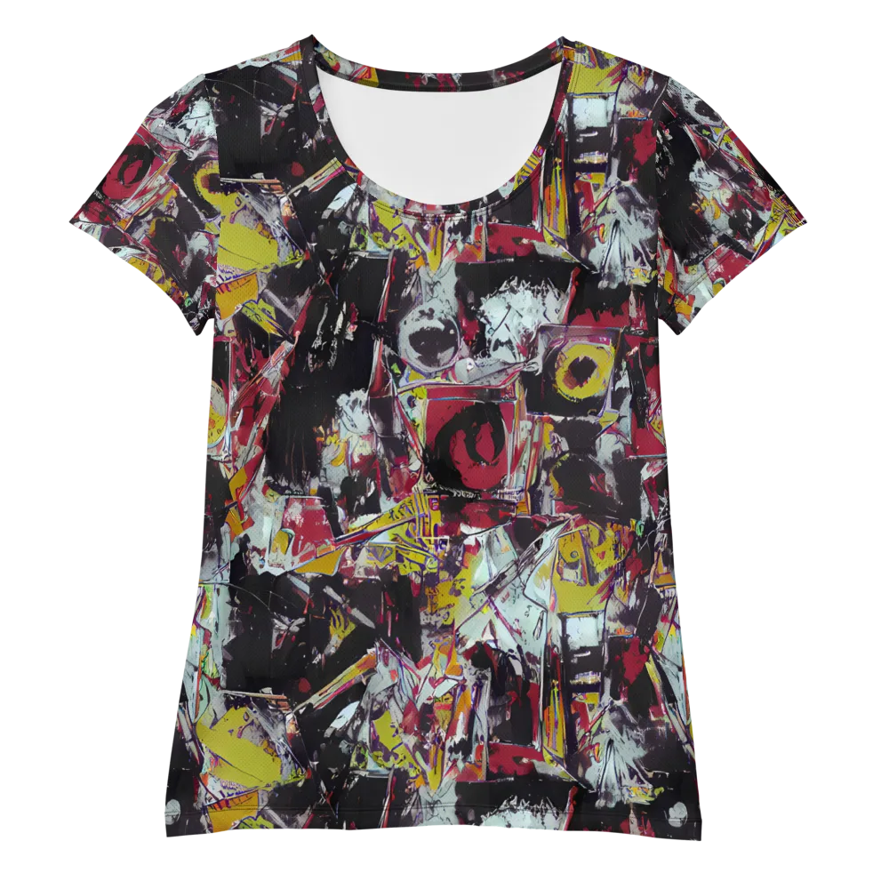 Rebel Spectrum on Women's Athletic T-Shirt — Front