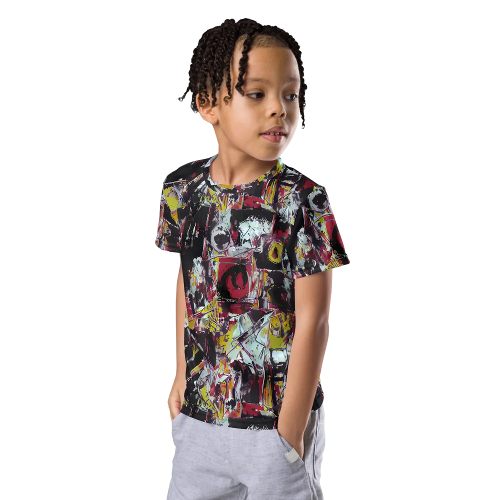 Rebel Spectrum on Kids Crew Neck T-Shirt — Left Front