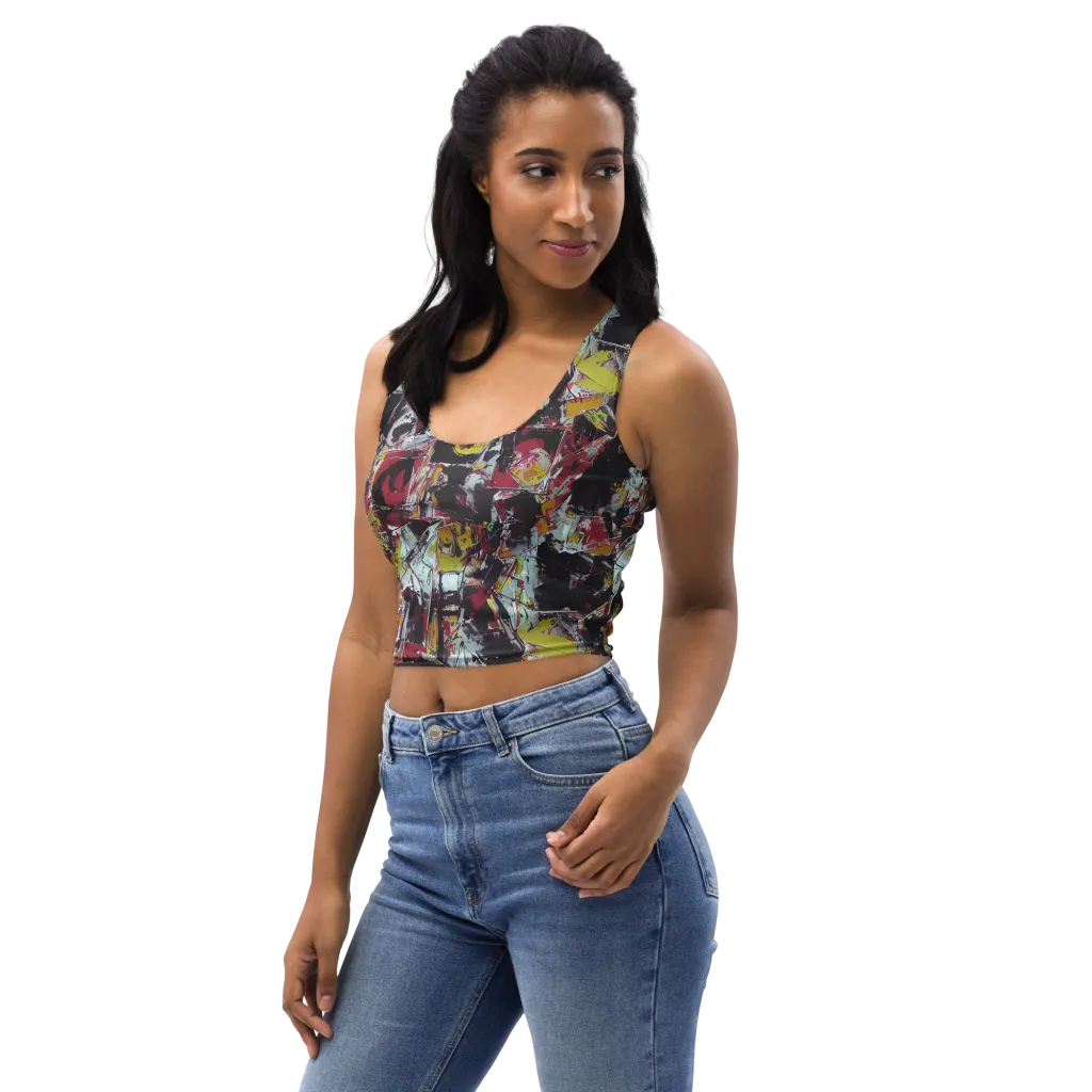 Rebel Spectrum on Crop Top — Left Front
